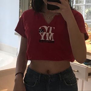 Tommy Hilfiger red logo top
